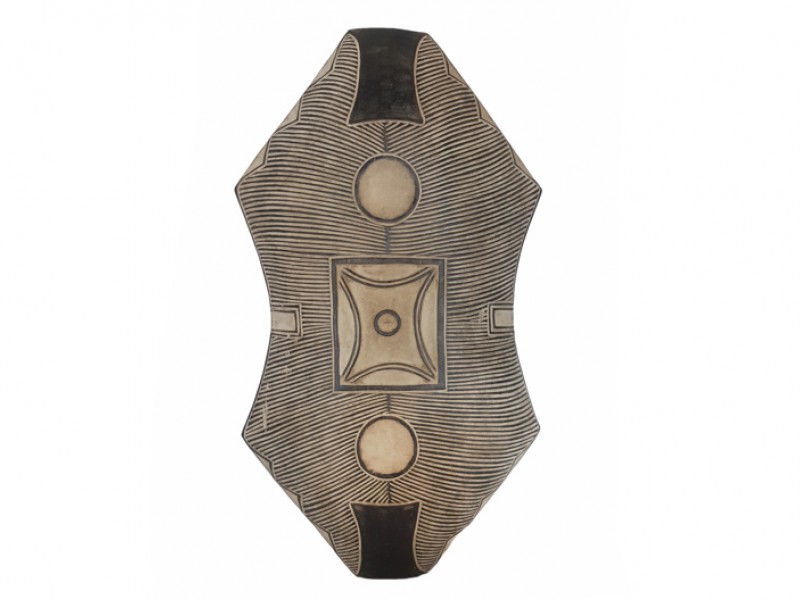 Carved Wood Shield - Oblong